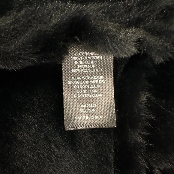 House Of Harlow 1960 Moto Faux Fur + Faux Leather Vest (Black) - Picture 16 of 16